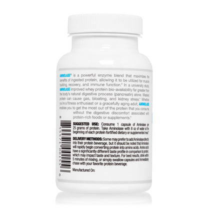 Arthur Andrew Medical - Aminolase TPA, Total Protein Assimilation, Optimal Protein Absorption and Decreased Gas and Bloating, Vegan, Non-GMO, 90 Capsules Nirvana Guru