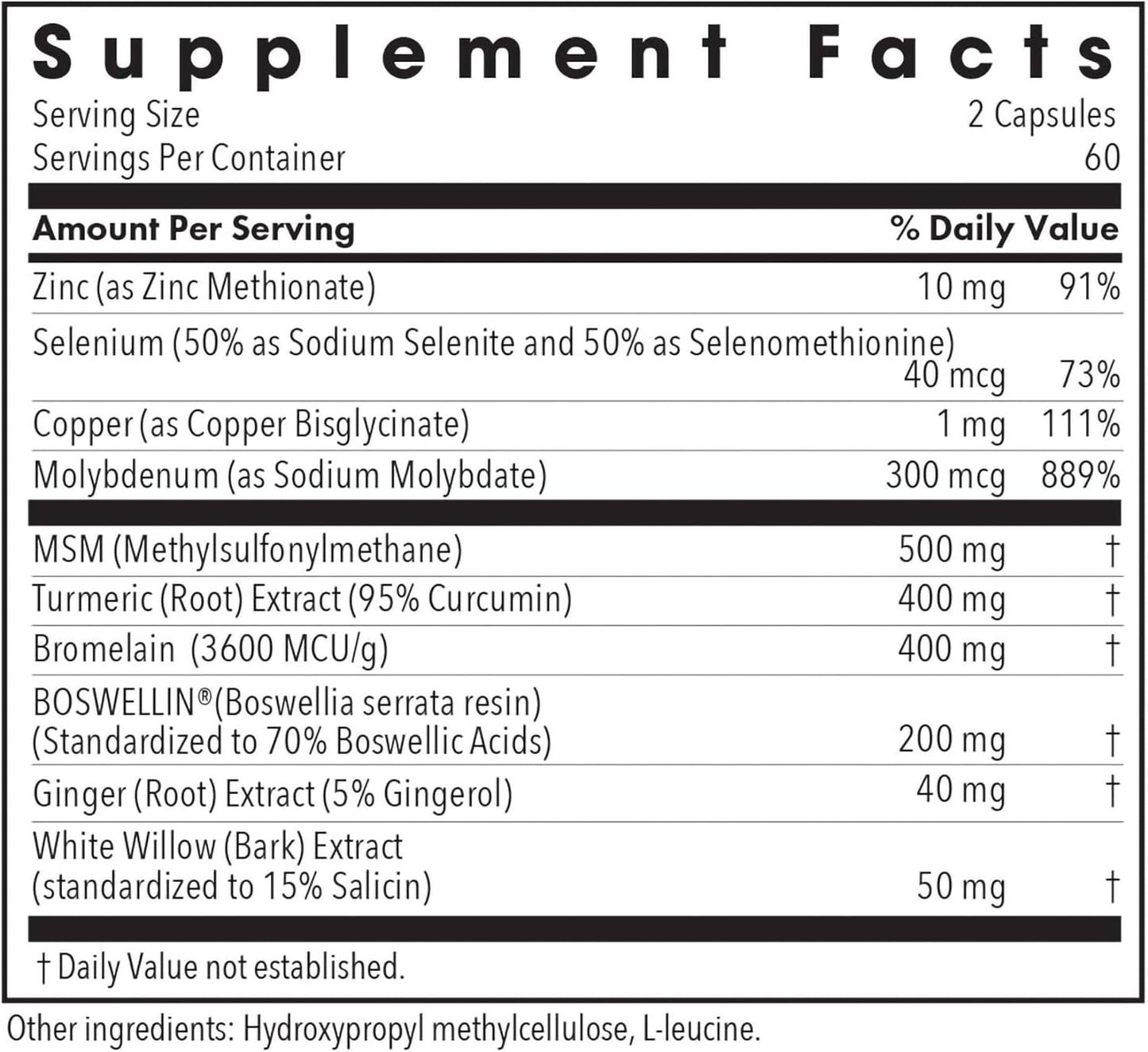 Allergy Research Group InflaMed Joint Health Supplement - Joint Support Supplement for Men & Women, Molybdenum, Turmeric, MSM, Boswellia,Connective Tissue Health - 120 Count Nirvana Guru