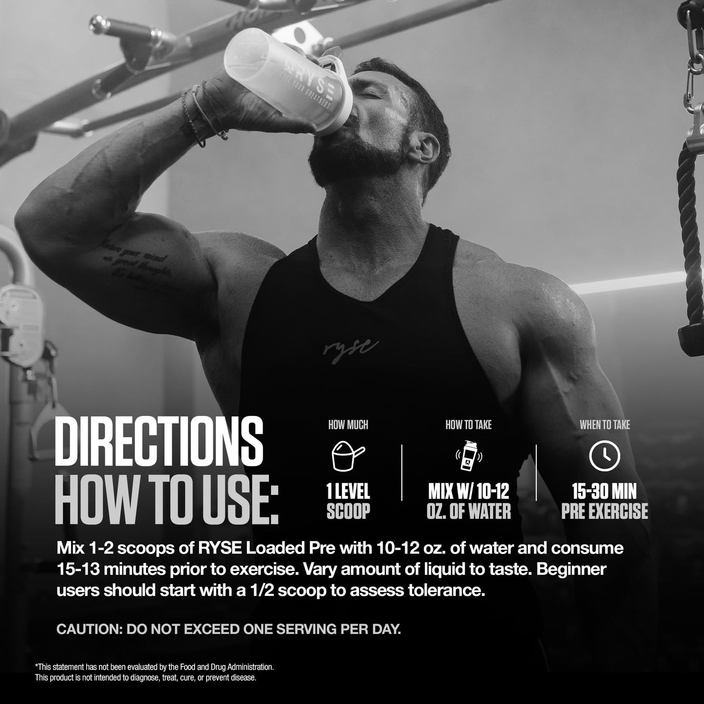 RYSE Loaded Pre Workout Powder - Ring Pop Cherry - Daily Pre-Workout for Men & Women with 325mg Caffeine, Beta Alanine, and Citrulline for Pump, Focus, and Energy - 30 Servings Nirvana Guru