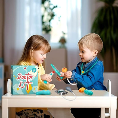 Doctor Kit for Toddlers 3-5 – Pretend Play Medical Set with Stethoscope, Blood Pressure Cuff & Carrying Bag | Dress Up Toys for Kids Ages 3+ nirvanaguru
