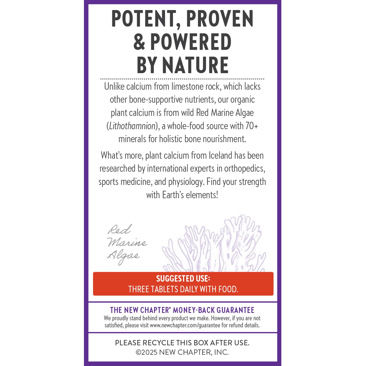 New Chapter Calcium Supplement - Bone Strength Organic Calcium with Magnesium, Vitamin D3+K2, 70+ Trace Minerals for Bone Health, Gluten Free, Easy to Swallow Slim Tablets - 120 Count Nirvana Guru