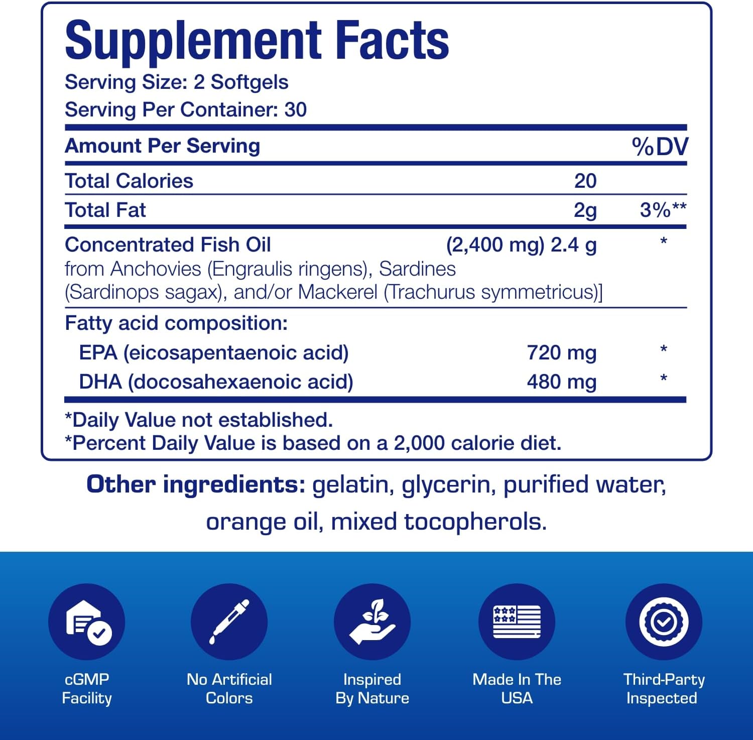 Omega 3 Fish Oil 1200 mg - Clinical DHA EPA Omega 3 Supplement with Burpless Fish Oil Brain Heart & Overall Health - Molecularly Distilled for Purity - Certified Sustainably Sourced (Orange Flavored) Nirvana Guru