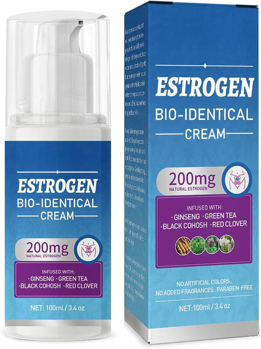 Estrogen Cream, 100ML Natural Estrogen Cream for Women Menopause, Balance Support for Body, Menopause Relief Nirvana Guru