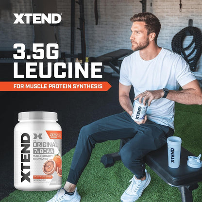 Original BCAA Powder Airheads Candy Flavor, 7g BCAA and 2.5g L-Glutamine, Sugar Free Post Workout Muscle Recovery Drink with Amino Acids for Men & Women, 30 Servings Nirvana Guru