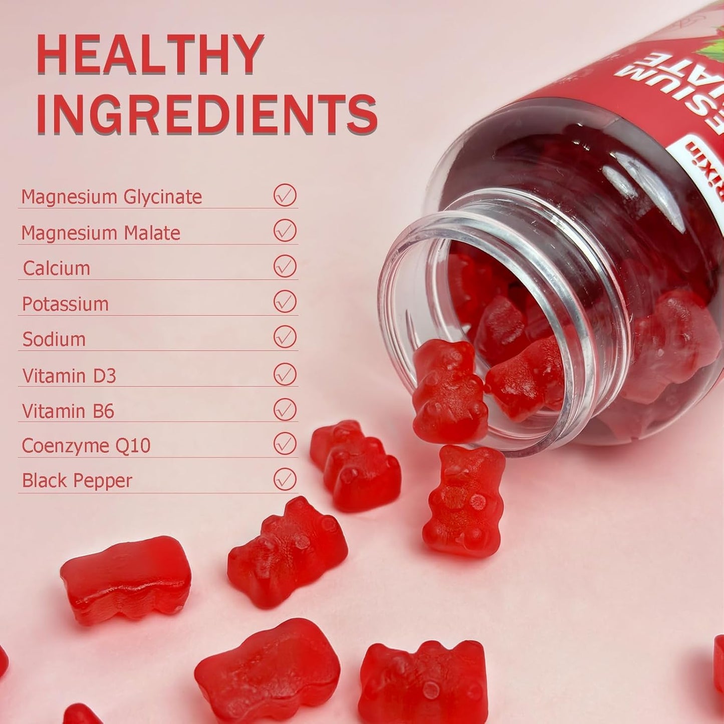 Magnesium Glycinate Gummies - Sugar Free Magnesium Supplements for Adults and Kids, High Absorption Magnesium Gummies Gelatin Free (60 Count (Pack of 1)) Nirvana Guru
