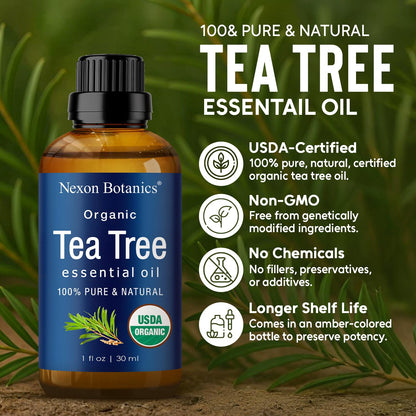 Organic Lavender Essential Oil 30 ml - Pure Natural Oils for Diffuser, Aromatherapy, Skin & Hair Care - Aceite De Lavanda Orgánico - Nexon Botanics - Nirvana Guru