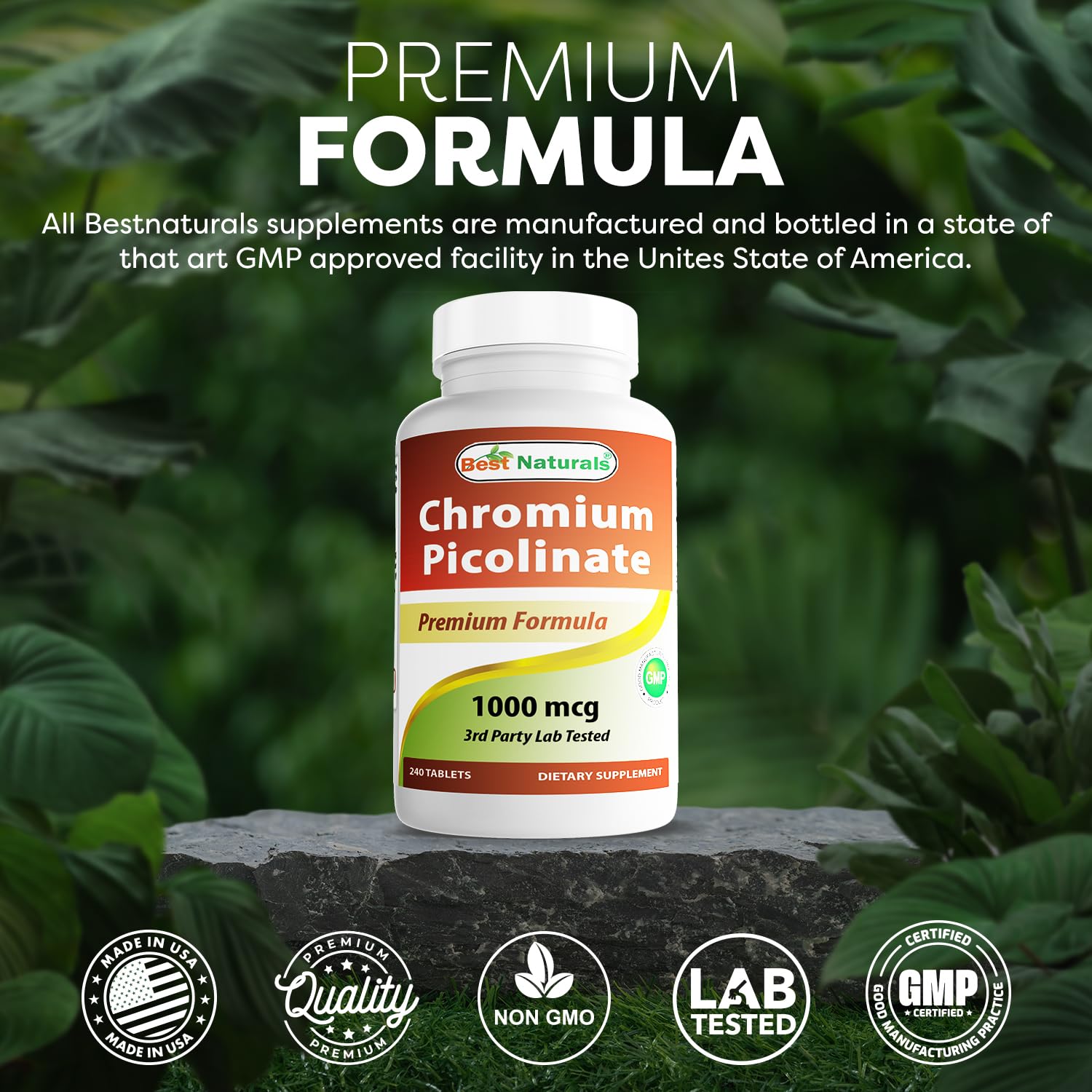 Best Naturals Chromium Picolinate 1000mcg 240 Tablets Nirvana Guru