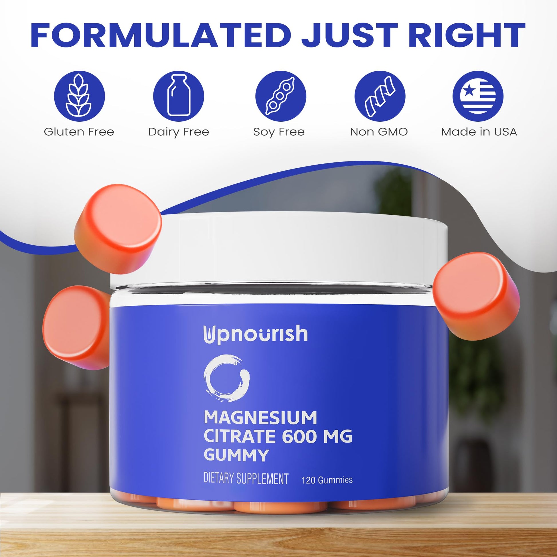 UpNourish Magnesium Supplement - 10 in 1 Magnesium Complex - Full Spectrum Magnesium Mineral Supplements with Glycinate, Citrate, Taurate, Malate, Carbonate, Oxide and More, 240 Vegan Capsules Nirvana Guru
