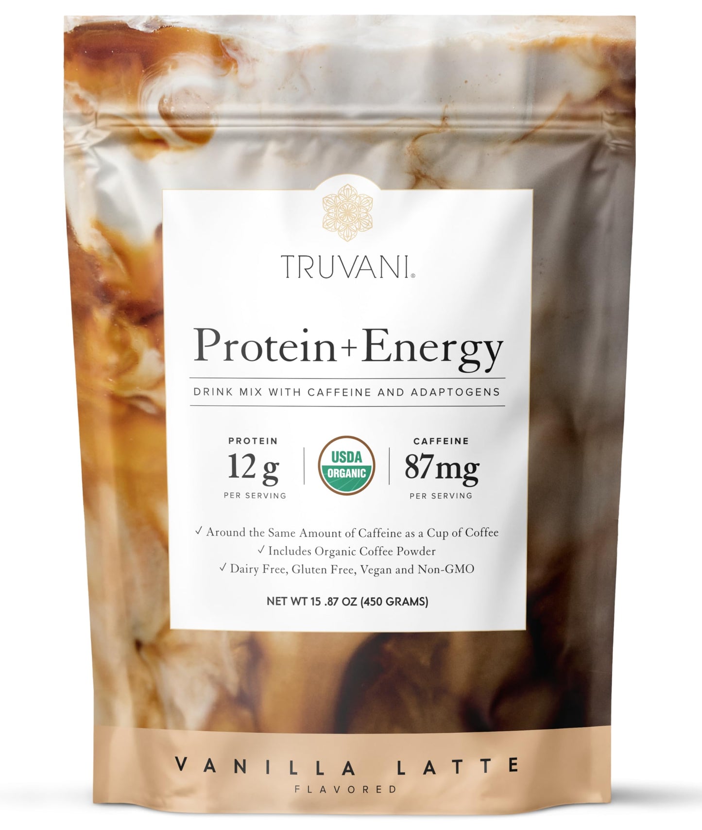 Truvani Vegan Protein Powder | Vanilla | 20g Organic Plant Based Protein | 18 Servings | Keto | Gluten & Dairy Free | Low Carb | No Added Sugar