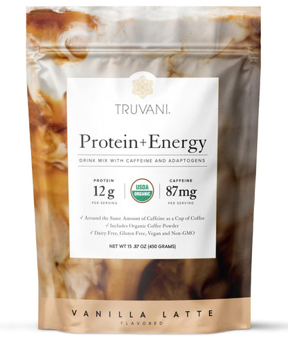 Truvani Vegan Protein Powder | Vanilla | 20g Organic Plant Based Protein | 18 Servings | Keto | Gluten & Dairy Free | Low Carb | No Added Sugar
