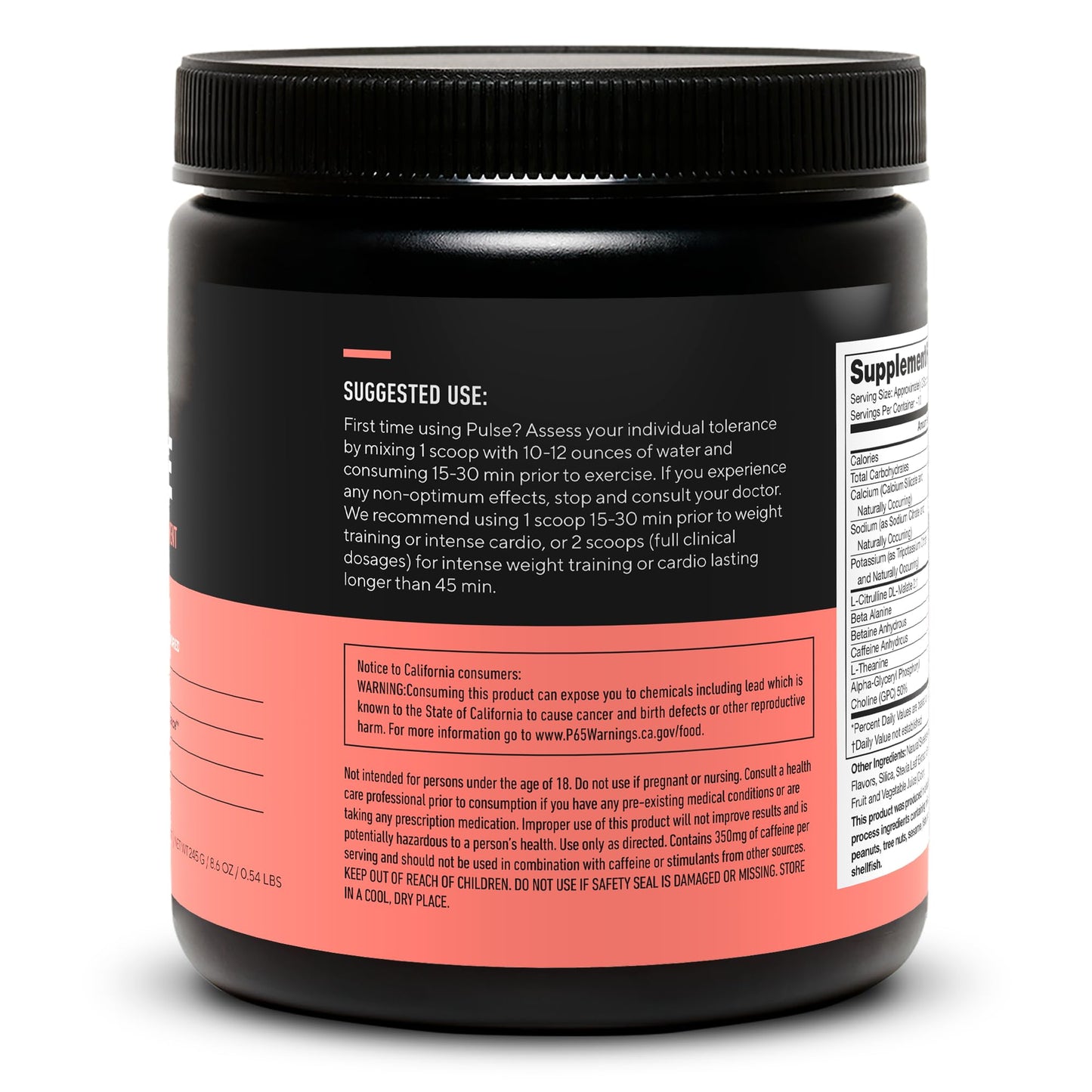 LEGION Pulse Pre Workout Supplement - All Natural Nitric Oxide Preworkout Drink to Boost Energy, Creatine Free, Naturally Sweetened, Beta Alanine, Citrulline, Alpha GPC (Fruit Punch) Nirvana Guru