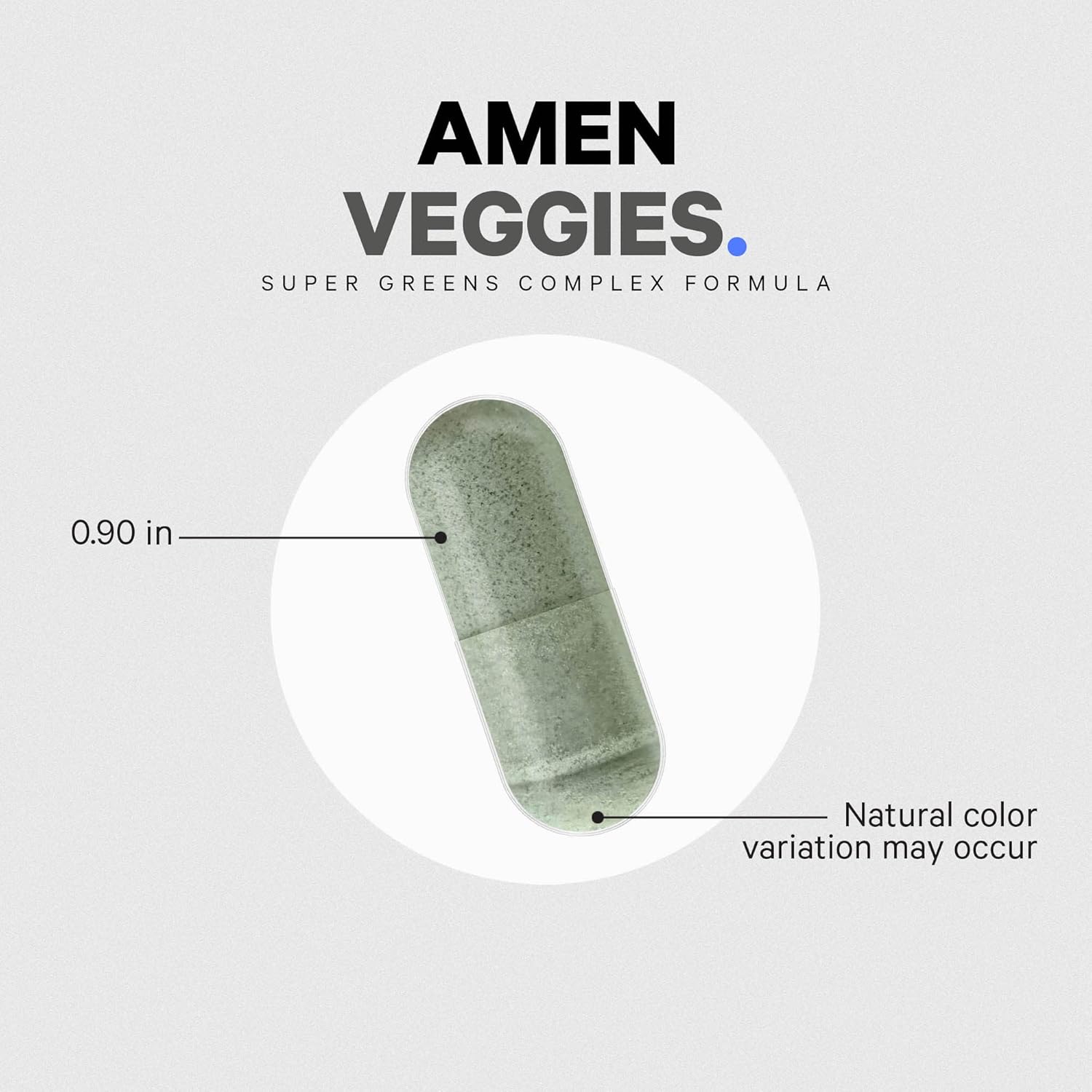 Amen Veggies, Daily Veggies Vitamins Supplement, Vegetables Vegan Blend & Whole-Food Raw Greens Multivitamin Capsules, Mushroom Complex, Superfood, Minerals, Green Vegetable Nutrients, Non-GMO, 90 ct Nirvana Guru