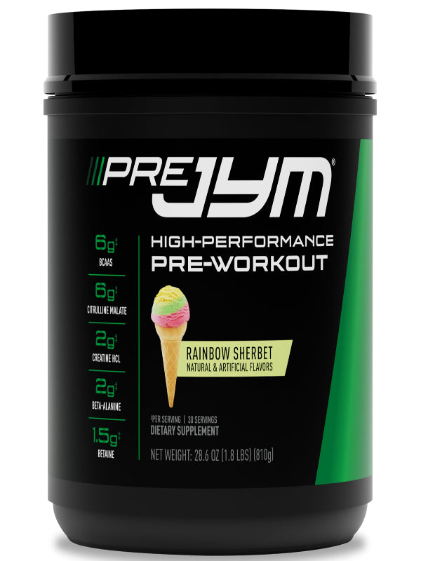 JYM Supplement Science Pre JYM Strawberry Kiwi Pre Workout Powder - BCAAs, Nootropics, Creatine HCI, Citrulline, Beta-Alanine, Betaine, Taurine, Huperzine 30 Servings Nirvana Guru
