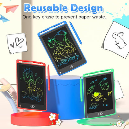 12 Pack LCD Writing Tablet for Kids, 8.5 Inch Colorful Doodle Board Drawing Tablet, Erasable Doodle Pad for Toddlers, Educational Learning Toys Birthday Gifts for Boys Girls Age 3 4 5 6 7 8 Nirvana Guru