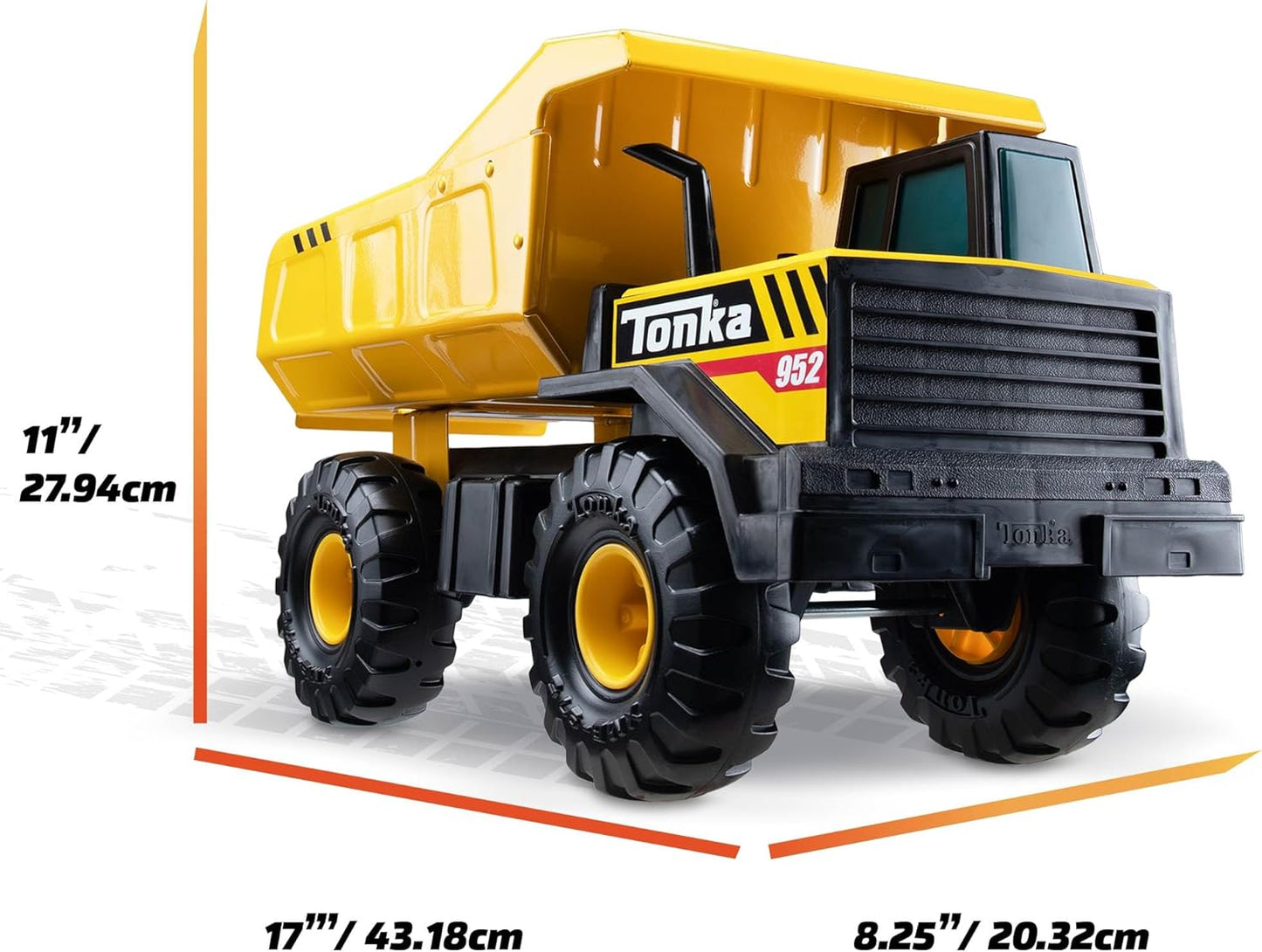 Tonka Steel Classics Mighty Dump Truck - Made with Steel & Sturdy Plastic, Yellow Toy Construction Truck, Boys and Girls, Kids, Toddlers, Ages 3+ Nirvana Guru