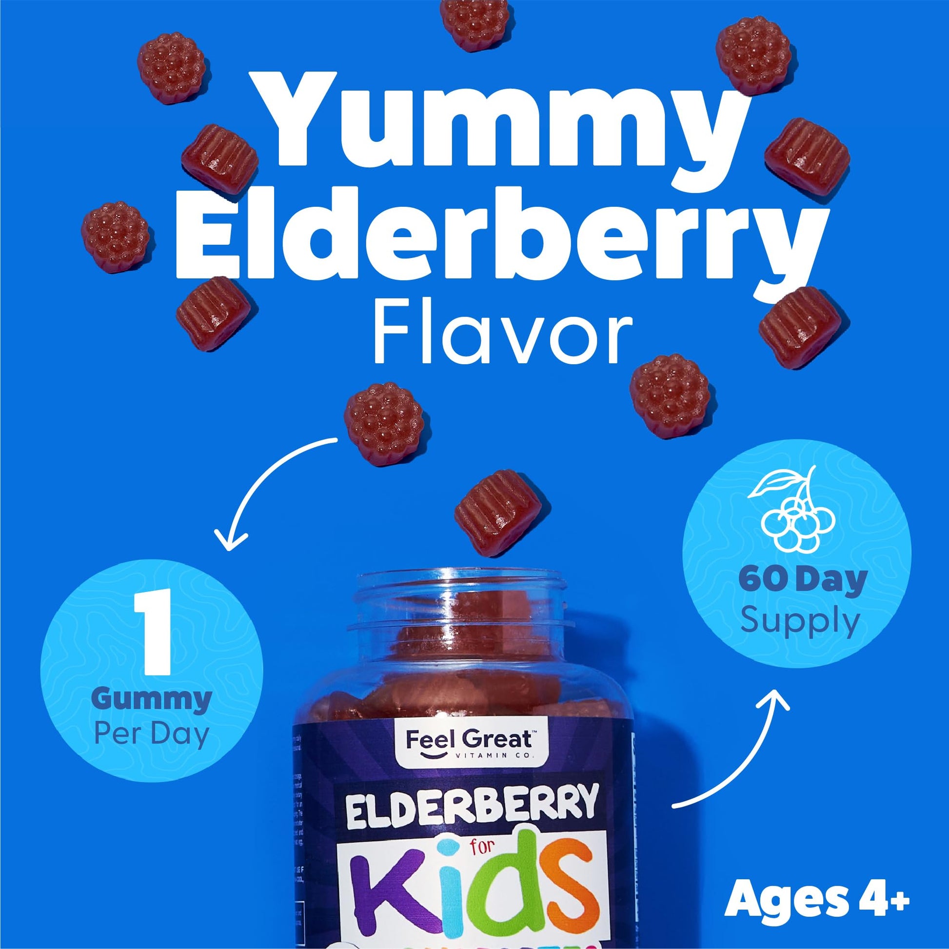 Feel Great Vitamin Co. Complete DHA Gummies for Kids | with Omega 3 6 9 + DHA, Vitamin C | Supports Healthy Brain Function, Vision & Heart Health | Gluten Free, Vegetarian | 60 Gummies Nirvana Guru
