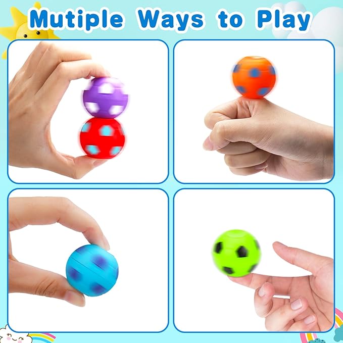 32PCS Fidget Spinner Soccer Balls Sports Birthday Party Favors Bulk for Kids 4-8 8-12 Goodie Treat Bag Stuffers Classroom Treasure Box Toys Carnival Prizes Pinata Fillers Mini Return Gifts nirvanaguru