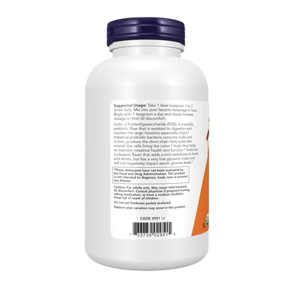 NOW Foods Supplements, Inulin Prebiotic Pure Powder, Certified Organic, Non-GMO Project Verified, Intestinal Support*, 1-Pound - Nirvana Guru