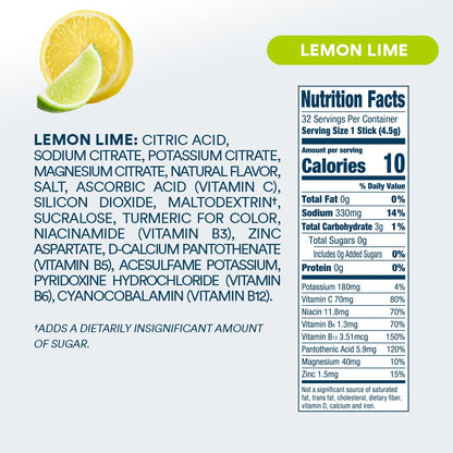 DripDrop Sugar Free Hydration Packets - Zero Classic Variety Pack - Single Serve Electrolytes Powder Drink Mix - Lemon Lime, Watermelon, Peach, Passion Fruit - Non-GMO, Gluten Free, Vegan - 32 Sticks