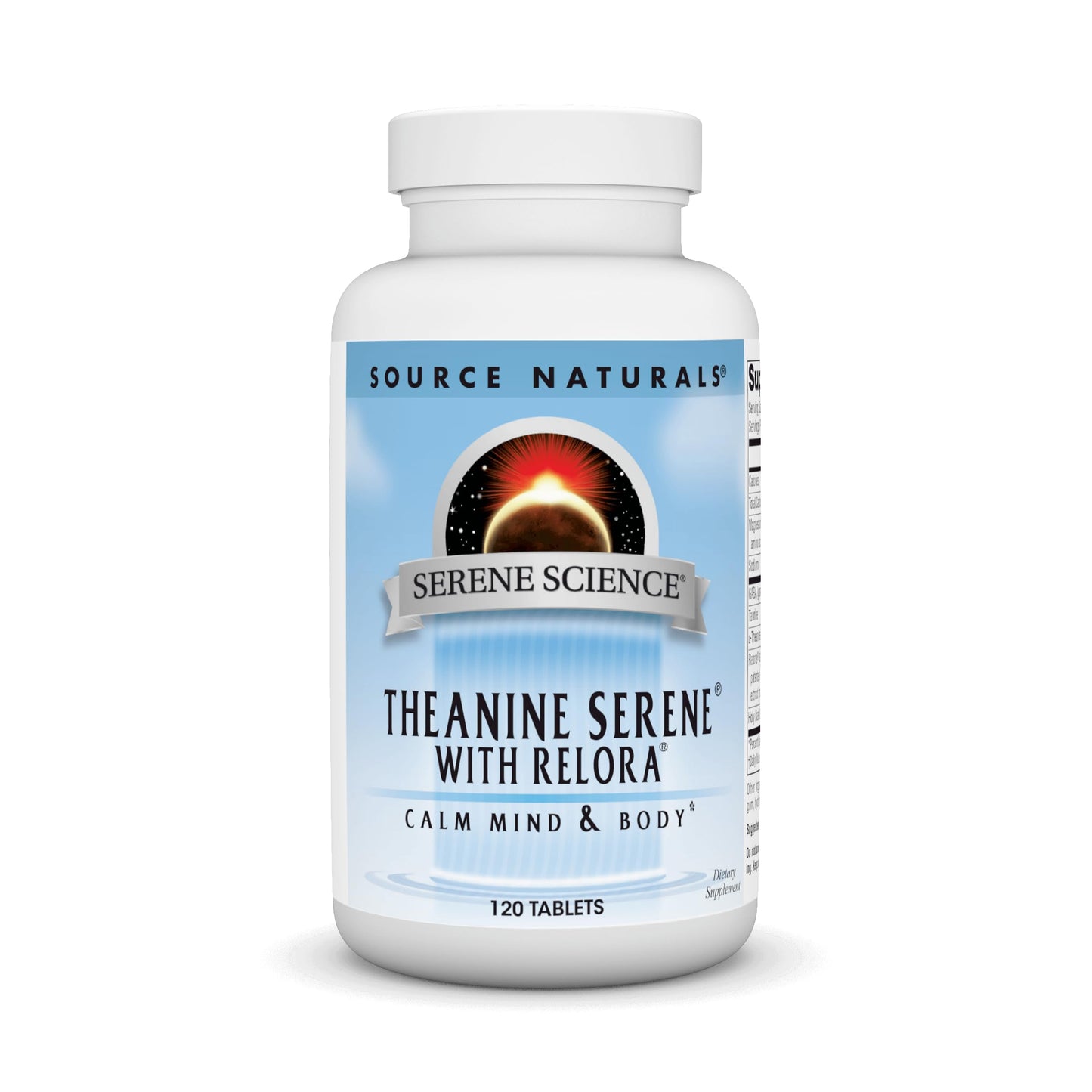 Source Naturals Theanine Serene with Relora, Calm Mind and Body* - 120 Tablets - Nirvana Guru