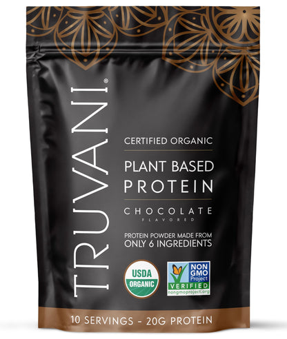 Truvani Vegan Protein Powder | Vanilla | 20g Organic Plant Based Protein | 18 Servings | Keto | Gluten & Dairy Free | Low Carb | No Added Sugar