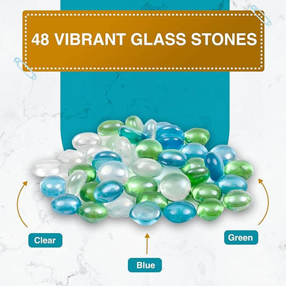 Regal Games Mancala Board Game - Fun Classic Table Game with Wooden Board for Adults & Kids - 48 Glass Mancala Beads & 2 Player Games - Ideal for Family Game Night, Travel (Ages 8+) nirvanaguru