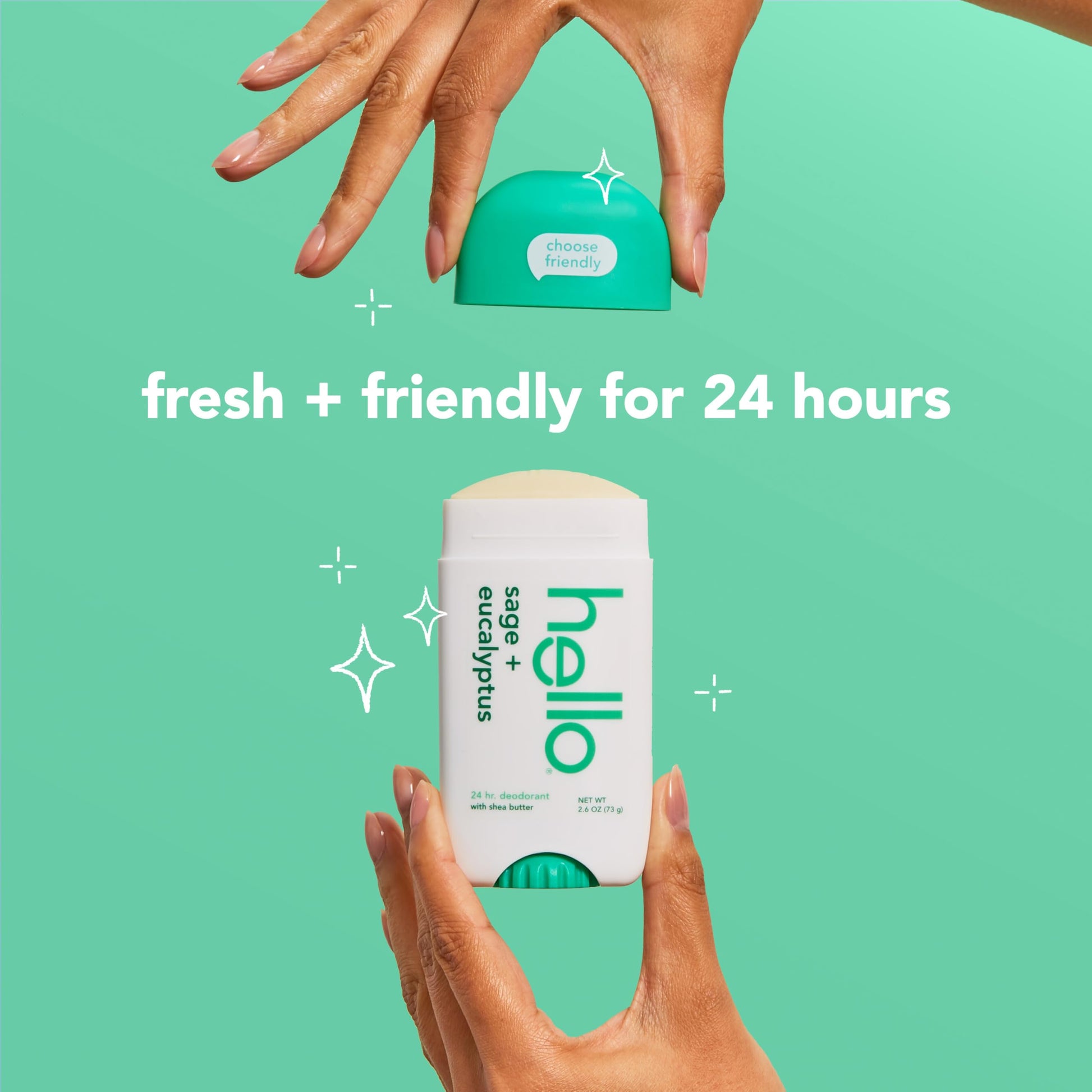 hello Sweet Coconut Deodorant With Shea Butter for Women + Men, Aluminum Free, Baking Soda Free, Parabens Free, 24 Hour Odor Protection, 2.6 Ounce, 2 Pack Nirvana Guru