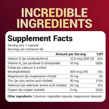 Dr. Berg Zinc 30mg Enhanced with Magnesium, Vitamin D3, Selenium, & Copper - Zinc Supplements for Men & Women - Chelated Zinc for Immune, Skin, Hair, & Nails Support* - 60 Capsules - Nirvana Guru