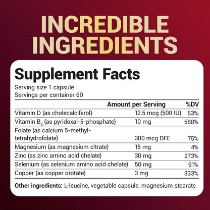 Dr. Berg Zinc 30mg Enhanced with Magnesium, Vitamin D3, Selenium, & Copper - Zinc Supplements for Men & Women - Chelated Zinc for Immune, Skin, Hair, & Nails Support* - 60 Capsules - Nirvana Guru