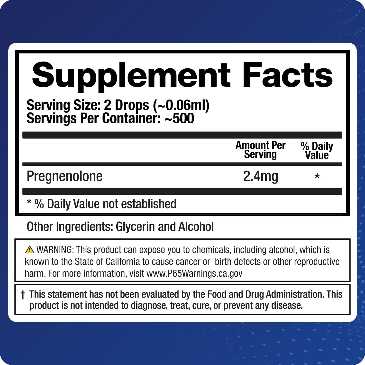 BioMatrix Pregnenolone Supplement, Sublingual Micronized Liquid for Memory, Mood, Brain Health | 3X Better Absorption Than Capsules (30 ml) - 30-60 Day Supply Nirvana Guru