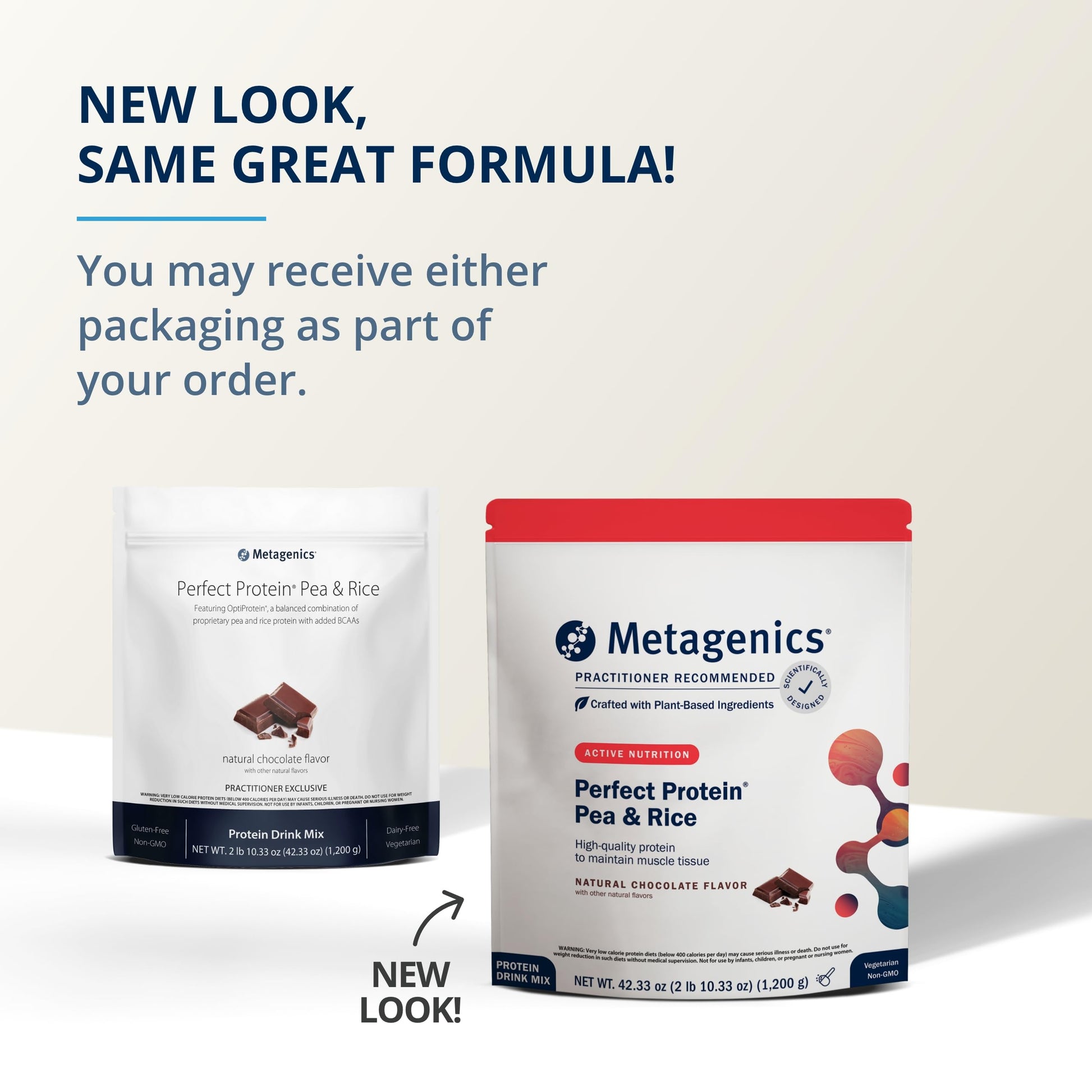Metagenics Perfect Protein Pea & Rice - Featuring OptiProtein, a Balanced Combination of Proprietary Pea and Rice Protein with Added BCAAs - Vanilla Flavor - 30 Servings - 39.15 Oz - Nirvana Guru
