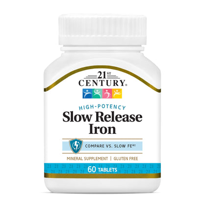 21st Century Slow Release Iron Tablets, 60 Count Nirvana Guru