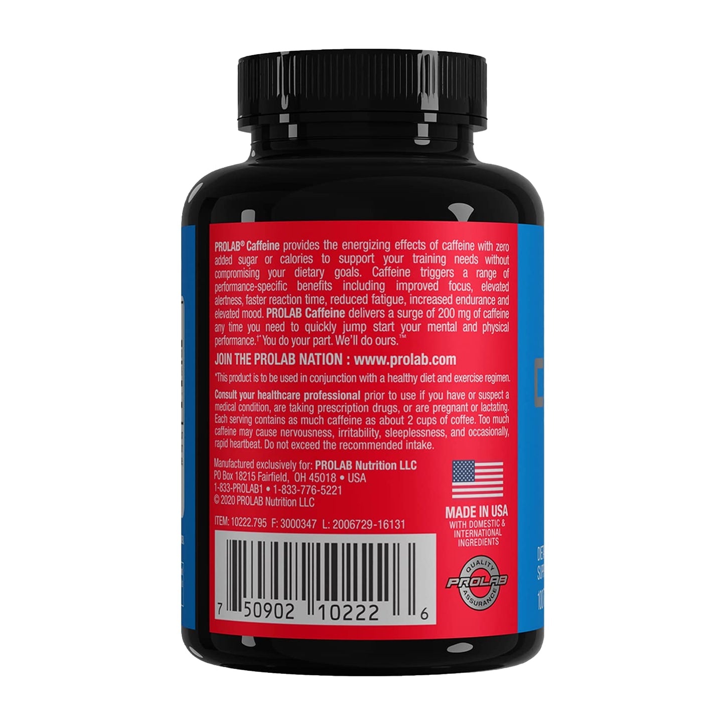 ProLab Caffeine Tablets 100 Count