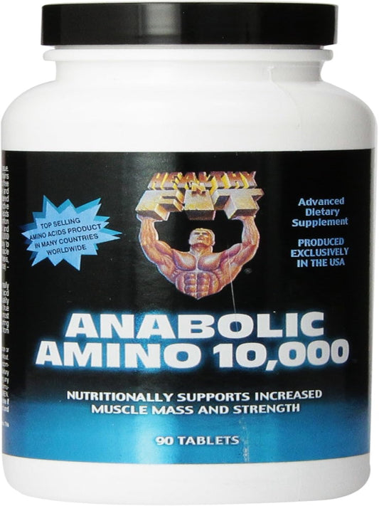 Healthy 'n Fit Anabolic Amino 10,000, 90 tablets, Bottle Nirvana Guru