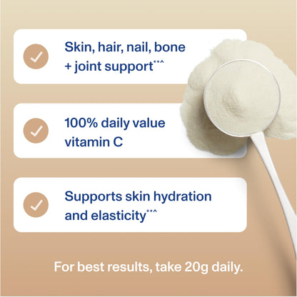 Vital Proteins Collagen Peptides Powder Advanced with Hyaluronic Acid & Vitamin C, Collagen Supplements, Unflavored, 13 Servings - Nirvana Guru