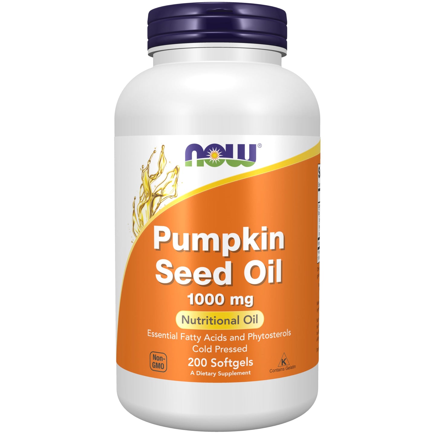 NOW Foods Supplements, Pumpkin Seed Oil 1000 mg with Essential Fatty Acids and Phytosterols, Cold Pressed, 200 Softgels - Nirvana Guru