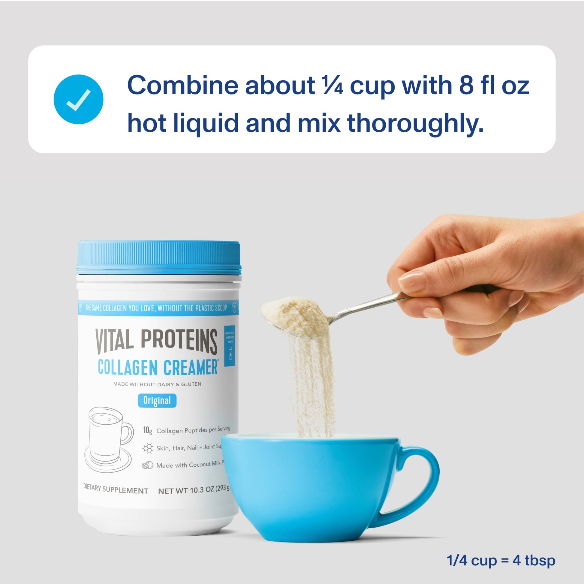 Vital Proteins Collagen Coffee Creamer, Coconut Milk based & Low Sugar Powder with Collagen Peptides Supplement - Supporting Healthy Hair, Skin, Nails with Energy-Boosting MCTs - Mocha 11.2oz - Nirvana Guru