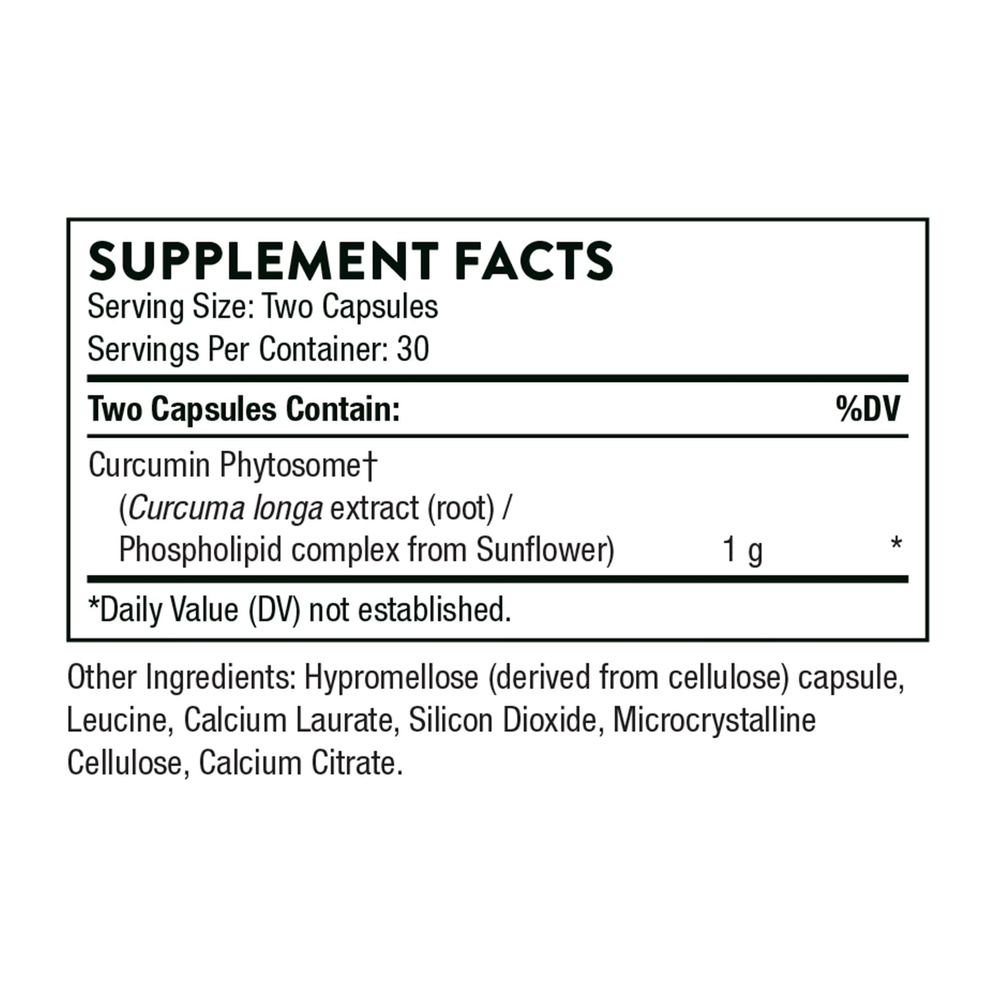 THORNE Curcumin Phytosome 1000 mg (Meriva) - Clinically Studied, High Absorption - Supports Health in Joints, Muscles, GI Tract, Liver, and Brain* - 120 Capsules - 60 Servings - Nirvana Guru