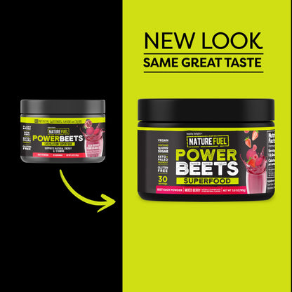 Nature Fuel Power Beets Powder, Delicious Mixed Berry, Concentrated Superfood Supplement, Supports Circulation, Natural Energy & Stamina, Non-GMO, 60 Servings (Packaging May Vary) Nirvana Guru