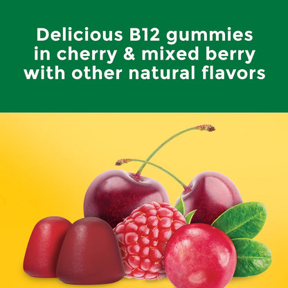 Nature Made Extra Strength Vitamin B12 Gummies, 3000 mcg per serving, B12 Vitamin Supplement for Energy Metabolism Support, 60 Gummy Vitamins, 30 Day Supply - Nirvana Guru