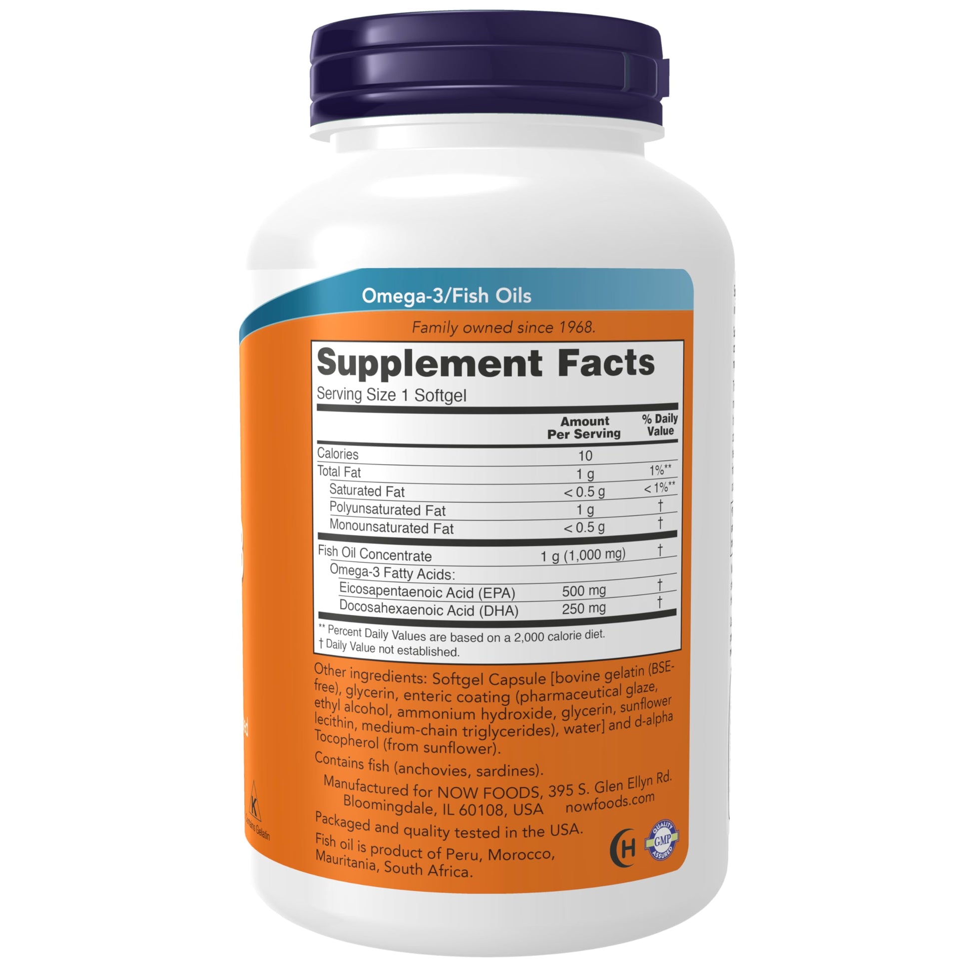 NOW Foods Supplements, Ultra Omega-3 Molecularly Distilled and Enteric Coated, 180 Softgels - Nirvana Guru