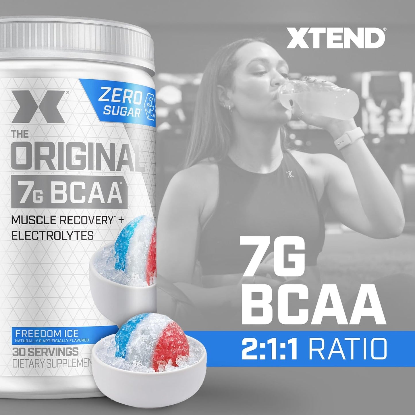 Original BCAA Powder Airheads Candy Flavor, 7g BCAA and 2.5g L-Glutamine, Sugar Free Post Workout Muscle Recovery Drink with Amino Acids for Men & Women, 30 Servings Nirvana Guru