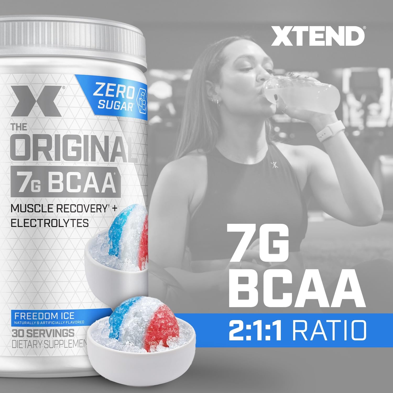 Original BCAA Powder Airheads Candy Flavor, 7g BCAA and 2.5g L-Glutamine, Sugar Free Post Workout Muscle Recovery Drink with Amino Acids for Men & Women, 30 Servings Nirvana Guru