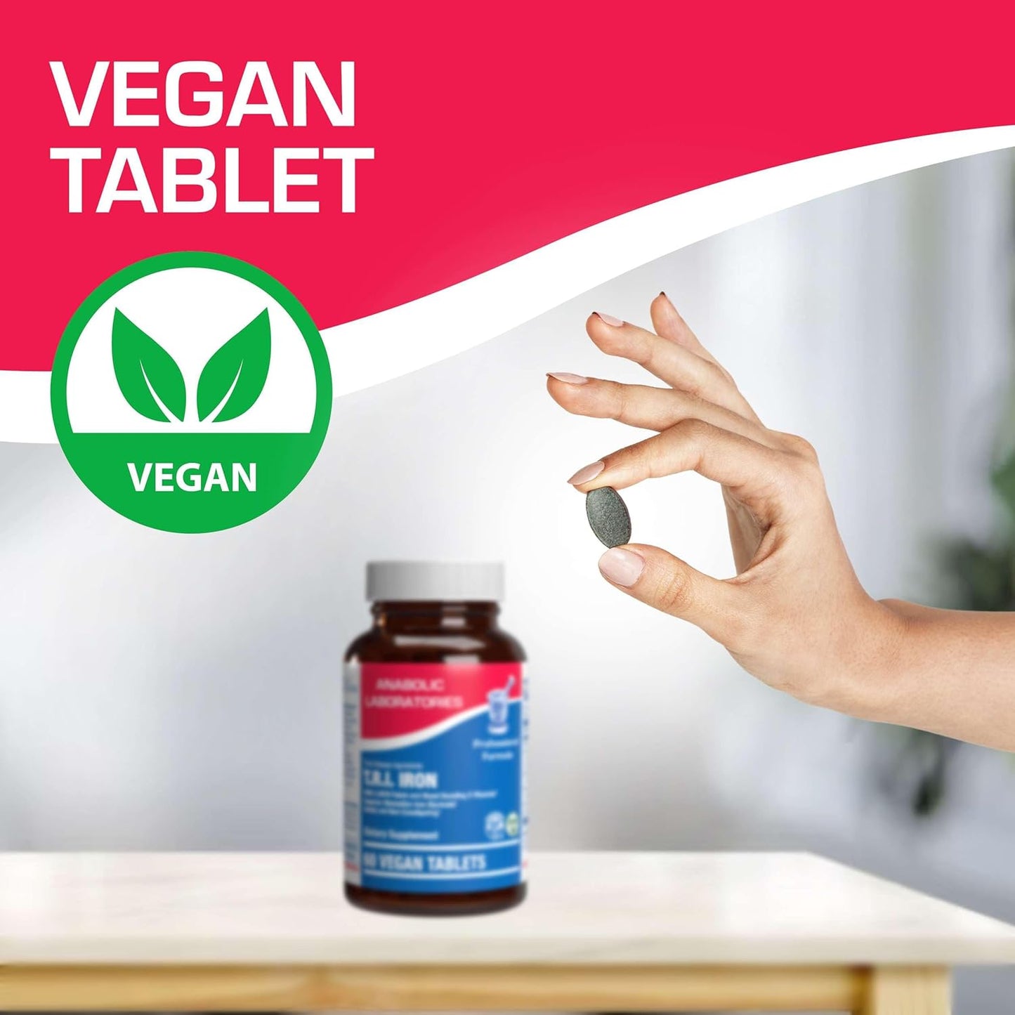 Slow Release Iron Supplement with Vitamin C - High Absorption Gentle Iron with Vitamin C for Women with Methyl B Complex for Maximum Benefits - Stomach Friendly Vegan & Made in The USA - 60 Servings Nirvana Guru