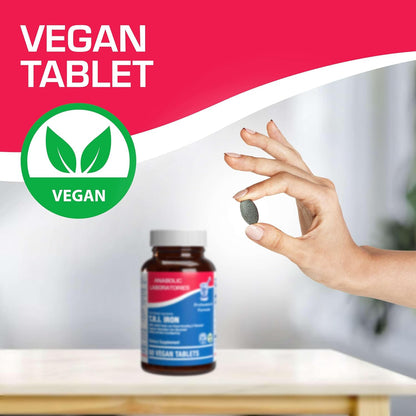 Slow Release Iron Supplement with Vitamin C - High Absorption Gentle Iron with Vitamin C for Women with Methyl B Complex for Maximum Benefits - Stomach Friendly Vegan & Made in The USA - 60 Servings Nirvana Guru