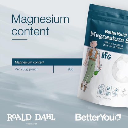 BetterYou Magnesium Sleep Kid’s Bath Flakes - Bath Salts With Popping Candy - Bath Soak With Natural Magnesium - Relaxing Lavender For Sleep - 1.6 lb - Nirvana Guru