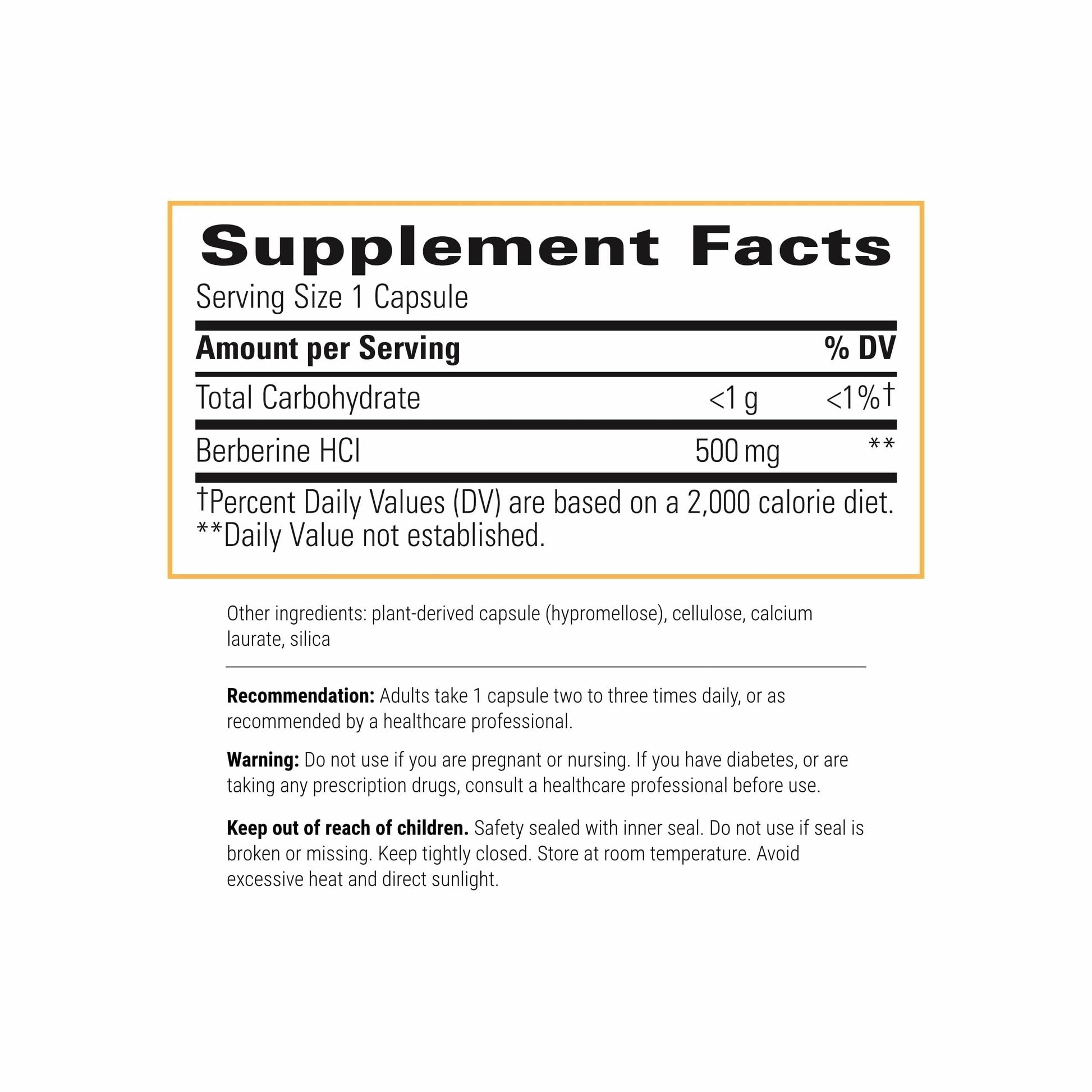 Integrative Therapeutics Berberine - Supplement for Cellular Energy Metabolism & Metabolic Support* - Dairy-Free & Gluten-Free - 60 Capsules (60 Servings) Nirvana Guru
