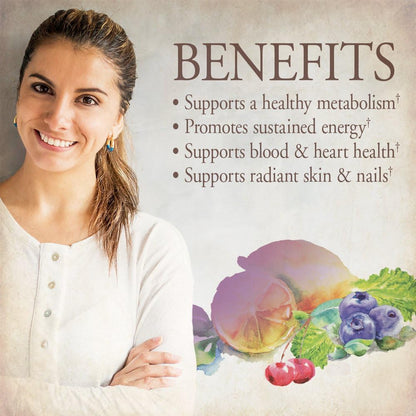 Garden of Life Multivitamin for Women - Organics Women's Once Daily, Whole Food Multi with Iron, Biotin, Vegan Organic Vitamin, Energy Hair Skin & Nails, 30 Tablets - Nirvana Guru