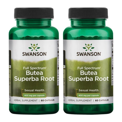 Swanson Butea Superba Root Full Spectrum Intimacy & Sexual Support 400 Milligrams 60 Capsules 2 Pack Nirvana Guru