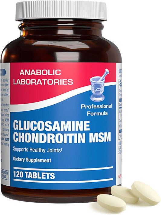 High Absorption Glucosamine Chondroitin MSM - Clinical Formula Bone Joint Tendon and Ligament Supplement with MSM Glucosamine Chondroitin - Non-GMO Gluten Free & Made in The USA - 120 Servings Nirvana Guru